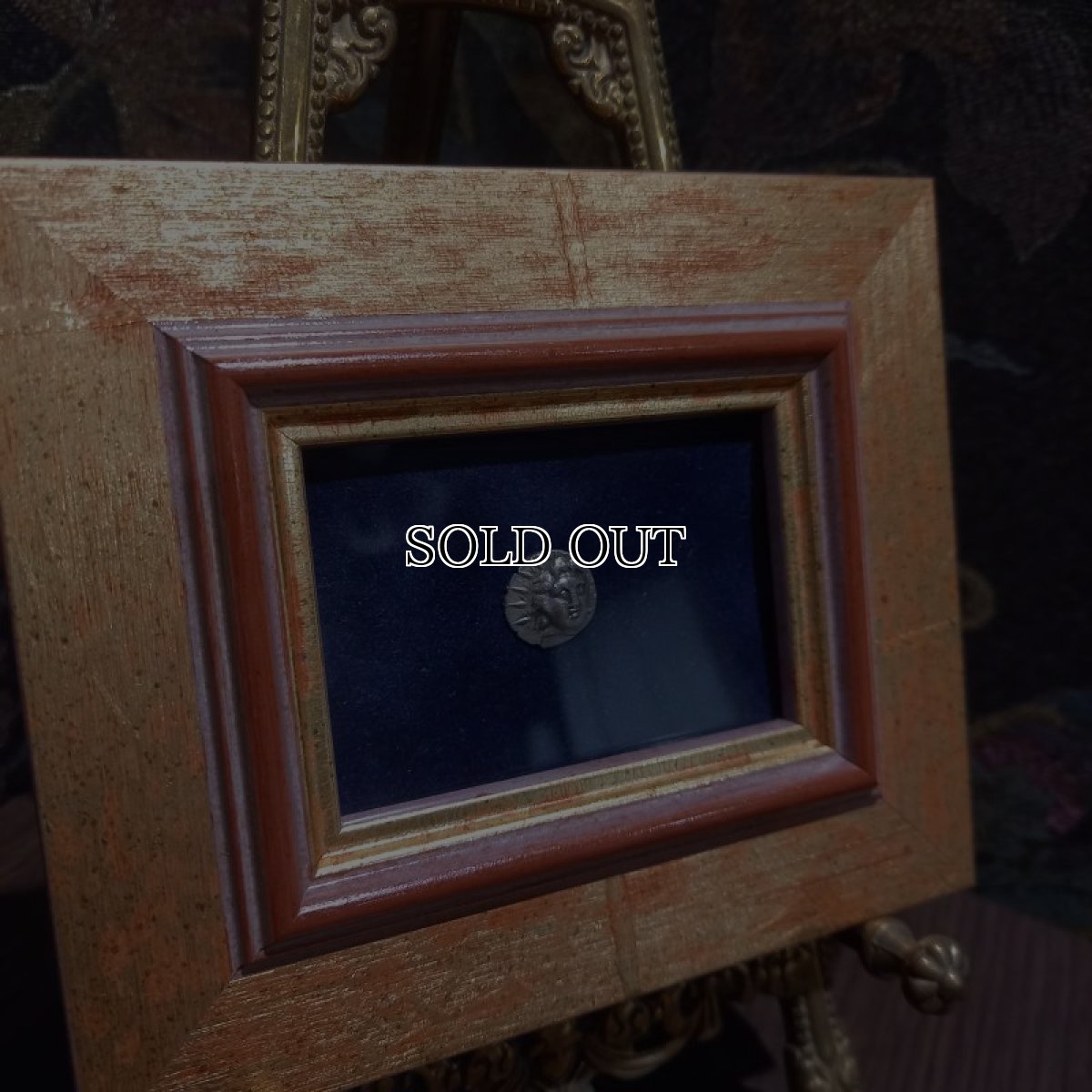 画像4: 古代ギリシャコイン(額付き)　カリア地方　ロードス島　半ドラクマ銀貨　前１７０－前１５０年　太陽神ヘリオス　薔薇 (4)