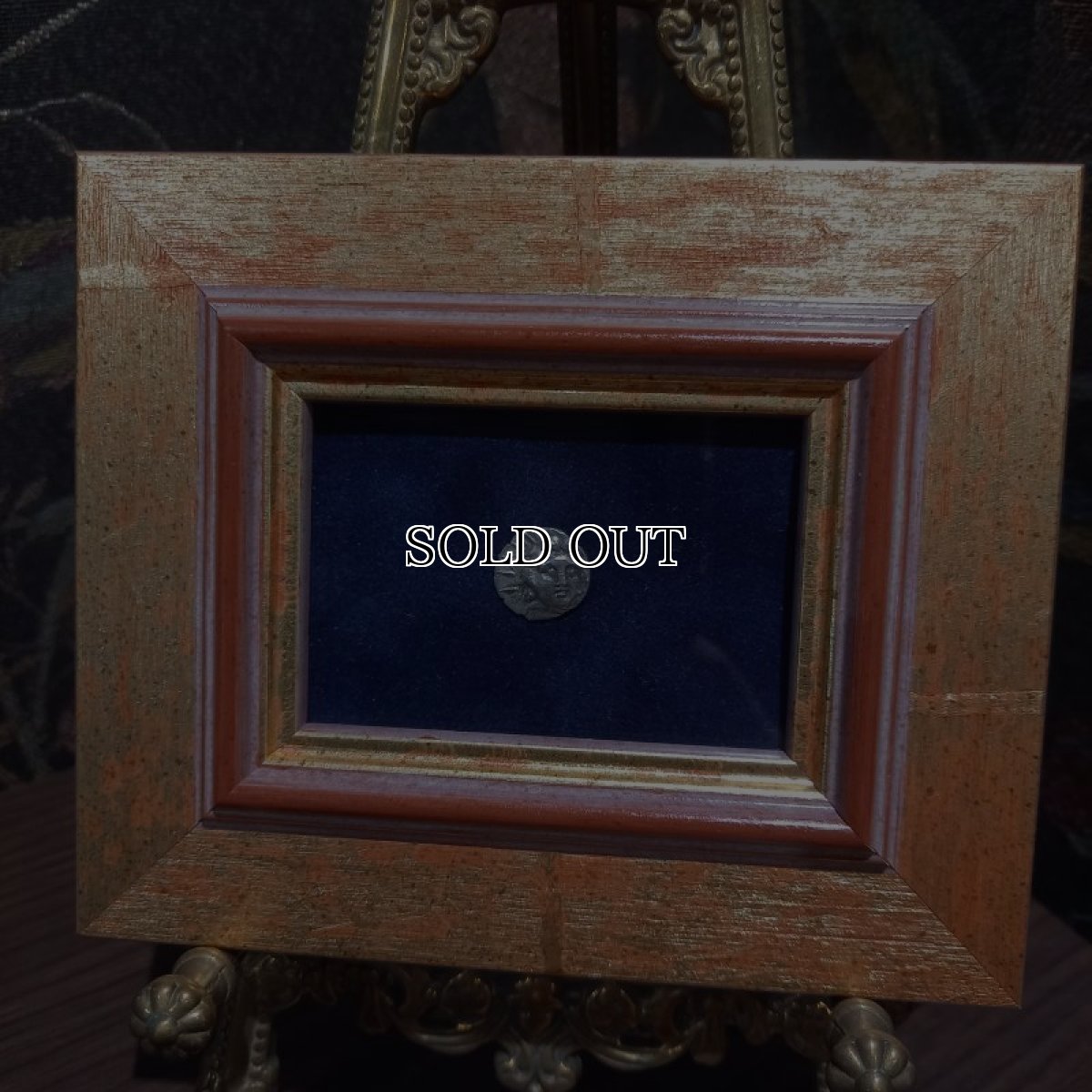 画像3: 古代ギリシャコイン(額付き)　カリア地方　ロードス島　半ドラクマ銀貨　前１７０－前１５０年　太陽神ヘリオス　薔薇 (3)