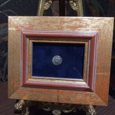 画像3: 古代ギリシャコイン(額付き)　カリア地方　ロードス島　半ドラクマ銀貨　前１７０－前１５０年　太陽神ヘリオス　薔薇 (3)