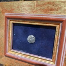 画像5: 古代ギリシャコイン(額付き)　カリア地方　ロードス島　半ドラクマ銀貨　前１７０－前１５０年　太陽神ヘリオス　薔薇 (5)