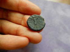 画像5: 古代ギリシャコイン　フリギア・アパメイア　銅貨　前１３３－前４８年　アルテミス神　アウロスを吹くマルシュアース (5)