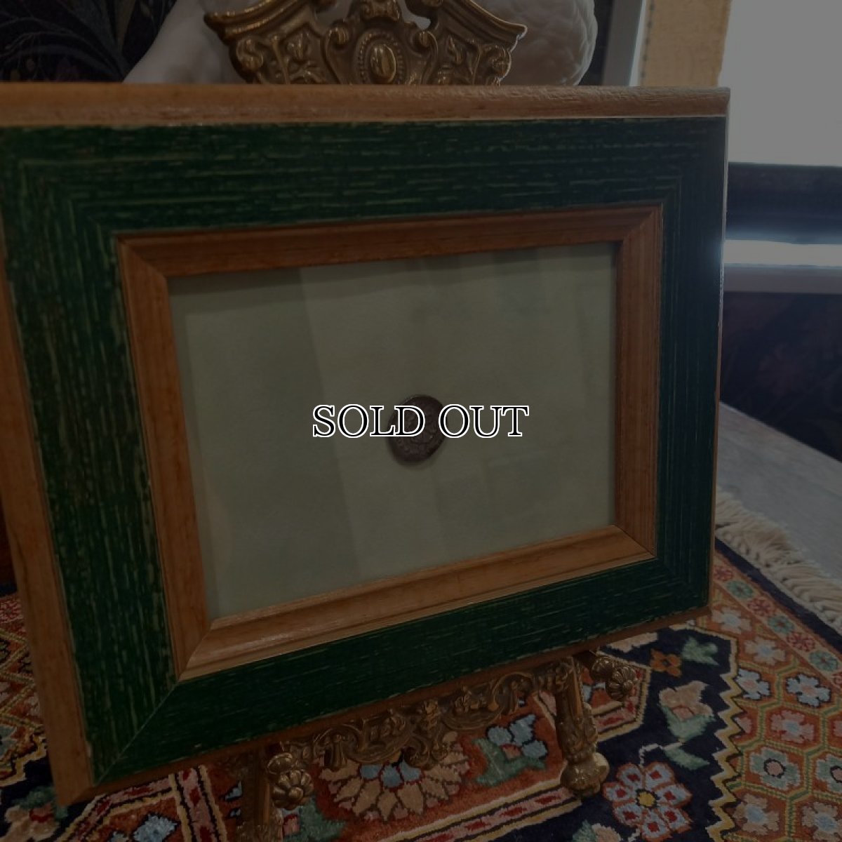 画像14: 古代ギリシャコイン(額付き)　カリア地方　ロードス島　前８８－前４３年　ドラクマ銀貨　太陽神ヘリオス　上から見たバラの花 (14)