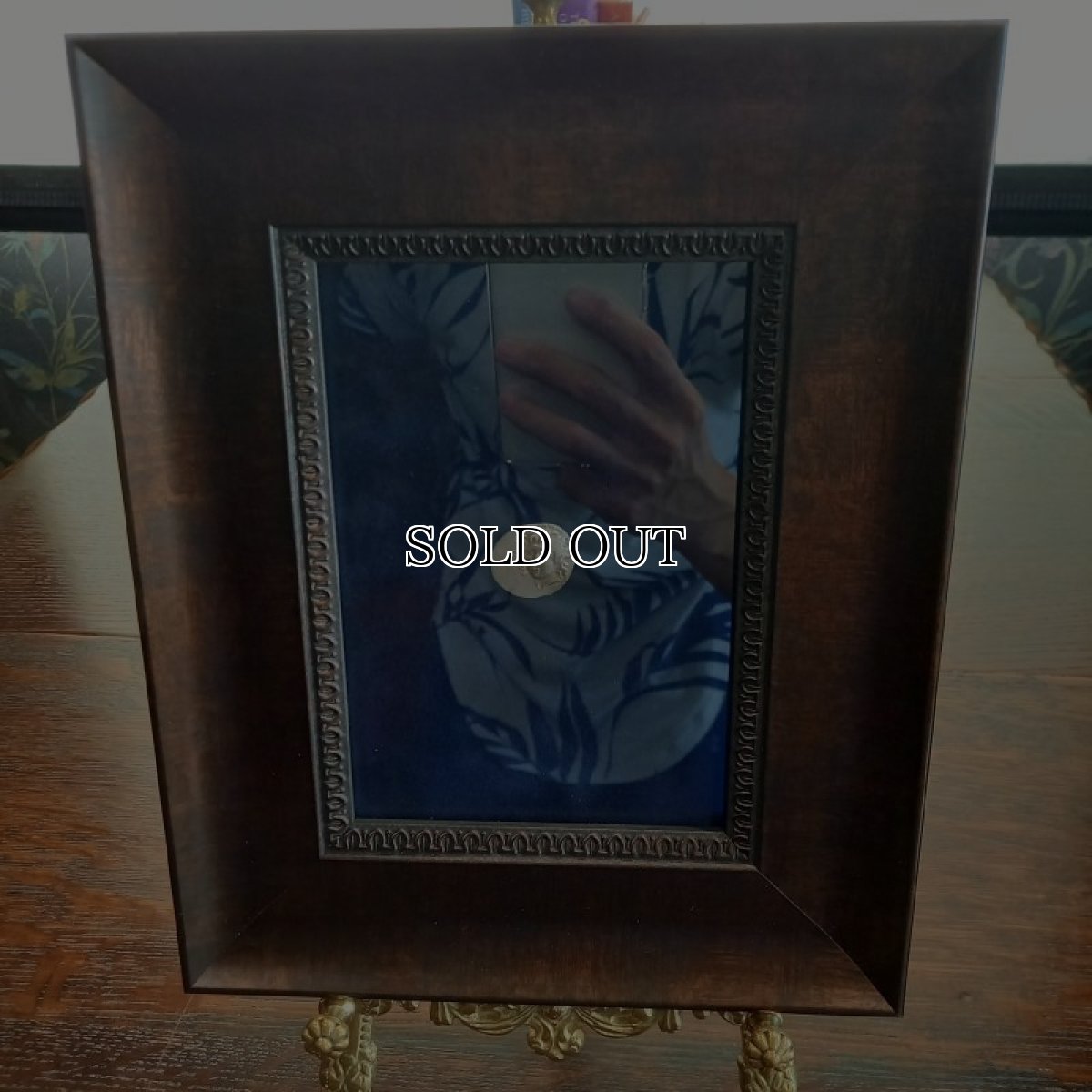 画像12: 古代ギリシャコイン(額装付き)　カリア地方　ロードス島　前８８－前４３年　ドラクマ銀貨　太陽神ヘリオス　上から見たバラの花 (12)