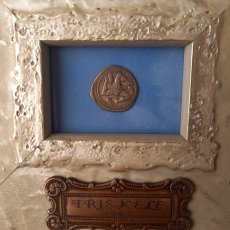 画像5: 古代ローマコイン(額付き)　共和政終焉期　前49年　コルネリウス・レントゥルス　クラウディウス・マルケッルス　デナリウス銀貨　　前４９年、シチリアへ逃亡した２人の執政官のコイン (5)