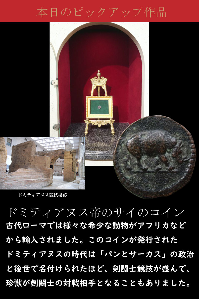 ドミティアヌス帝のサイのコイン