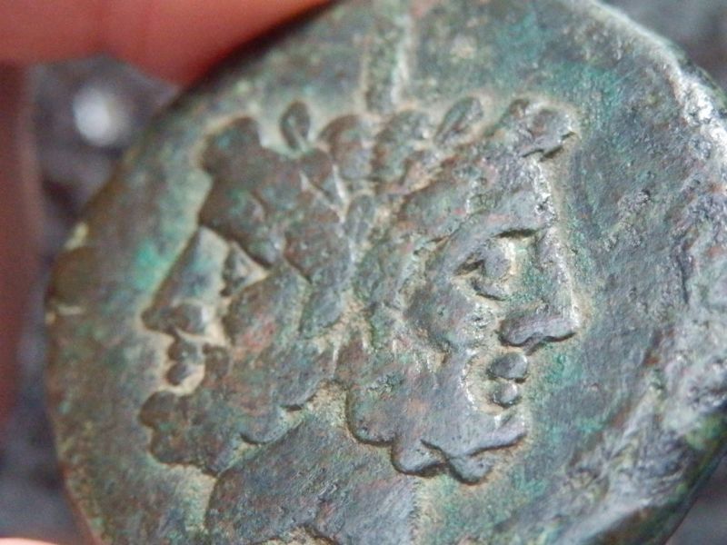 ローマコイン 共和政期 前２１１ ２０６年 アス青銅貨 ヤヌス神と船首 デナリウス銀貨の発行が開始された時のアス青銅貨