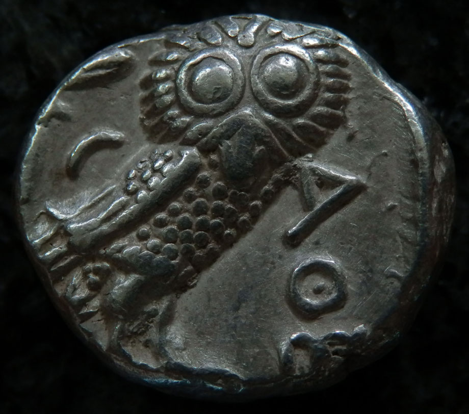 古代ギリシャコイン アテネ テトラドラクマ銀貨 前４００－前３００年 