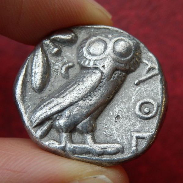 注目の 紀元前5世紀アテナイ帝国 テトラドラクマ銀貨 - 貨幣 - www 